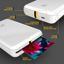 Kodak STEP Instant Mobile Photo Printer Color ZINK 2x3'' 1 ppm, Bluetooth, White Kodak STEP Instant Mobile Photo Printer Color ZINK 2x3'' 1 ppm, Bluetooth, White