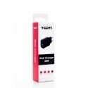 SEEK TOTI 20W Type-C + USB A Sieninis Greitas Įkroviklis, Juodas SEEK TOTI 20W Type-C + USB A Sieninis Greitas Įkroviklis, Juodas