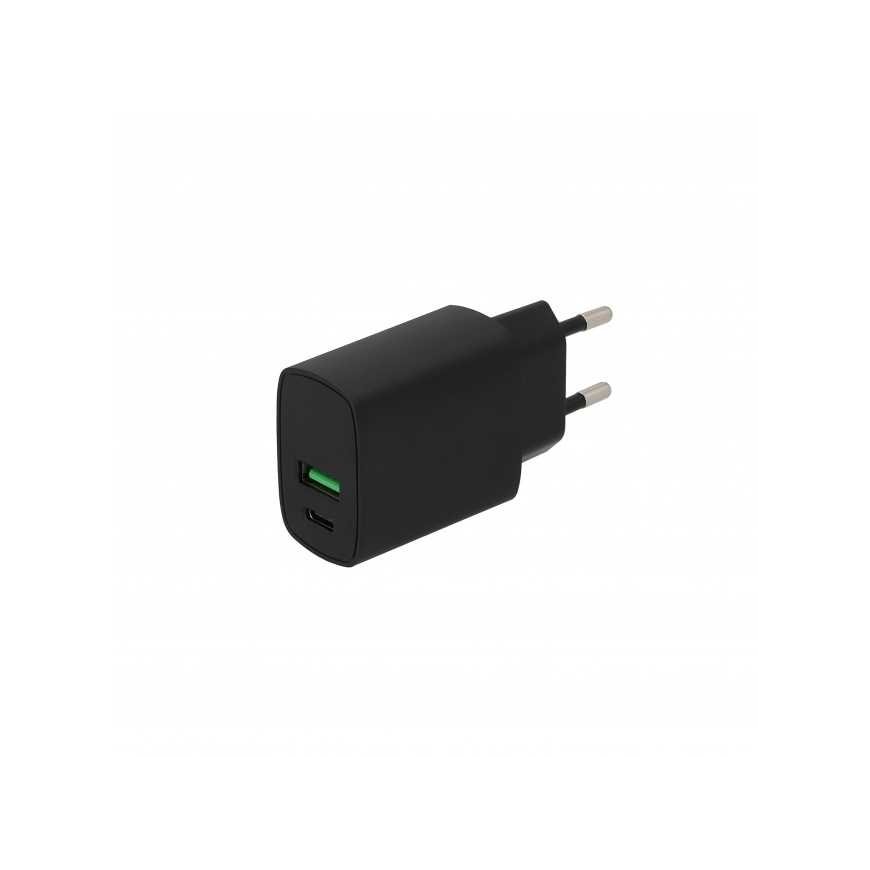 SEEK TOTI 20W Type-C + USB A Wall Fast Charger, Black – 2