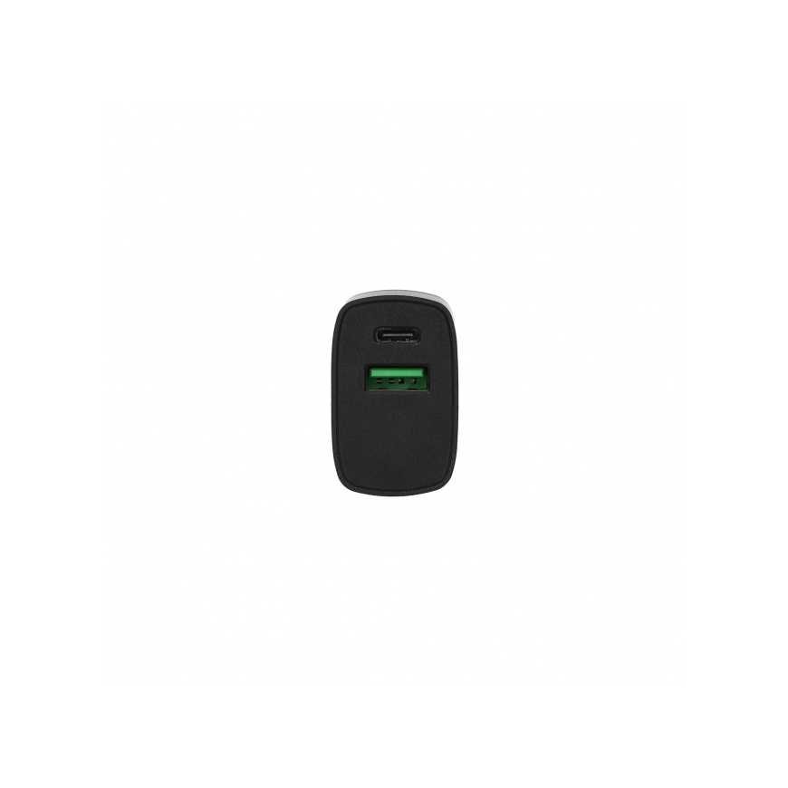SEEK TOTI 20W Type-C + USB A Wall Fast Charger, Black – 3
