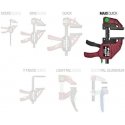 Quick clamp Piher Maxi 9.4x125cm, max. 300kg Quick clamp Piher Maxi 9.4x125cm, max. 300kg