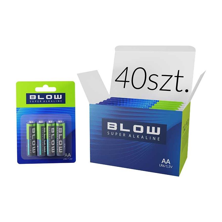 BLOW SUPER Alkaline AA LR6 battery blister pack