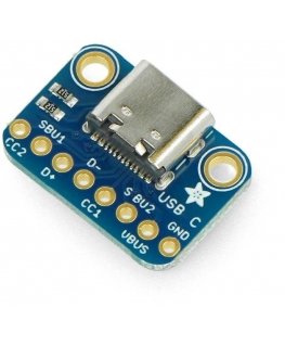 Modulis ar C tipa USB ligzdu, savienojums maketēšanas platei, Adafruit 4090