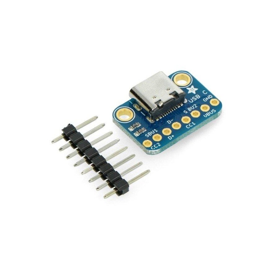 Модуль с USB разъемом типа C, соединение для макетной платы, Adafruit 4090 – 2