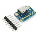 Moduuli C-tyypin USB-liitännällä, liitäntä prototyyppilevylle, Adafruit 4090 Moduuli C-tyypin USB-liitännällä, liitäntä prototyyppilevylle, Adafruit 4090