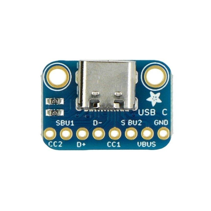 Module with C type USB connector, connection for prototyping board, Adafruit 4090 – 3