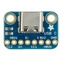 Moduuli C-tyypin USB-liitännällä, liitäntä prototyyppilevylle, Adafruit 4090 Moduuli C-tyypin USB-liitännällä, liitäntä prototyyppilevylle, Adafruit 4090