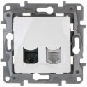 ЗАВЕРШЕНИЕ РОЗЕТКИ RJ-11 + RJ-45 LE-764570 Niloe LEGRAND ЗАВЕРШЕНИЕ РОЗЕТКИ RJ-11 + RJ-45 LE-764570 Niloe LEGRAND