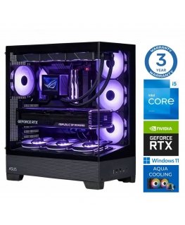 INTOP AQUA i5-14400F 64GB DDR5 1TB SSD M.2 NVME + 2TB RTX5070Ti 16GB WIN11Pro