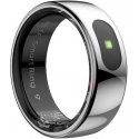"Smart RING PRO" silver, measures stress, heart rate, monitors sleep, 12 chapters, Powerton