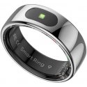 "Smart RING PRO" silver, measures stress, heart rate, monitors sleep, 12 chapters, Powerton