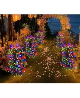 Saska Garden SUN LAMP WOOD FIREWORKS MULTICOLOR 72CM 120 LED