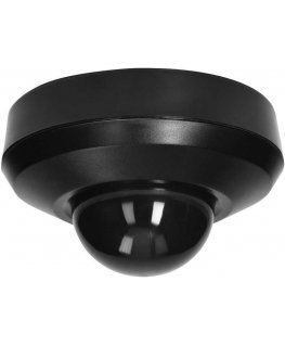 Датчик движения и присутствия Orno 360 градусов, IP44, 2000W, дополнительное крепление, 3 датчика, черный