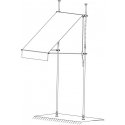 ProGarden Sodo markīze terasei, balkonam, regulējama 250x120cm