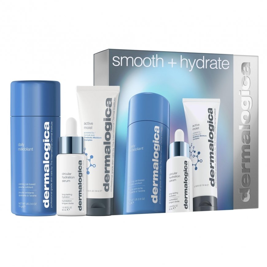 Smooth + Hydrate Set Dermalogica: Daily Milkfoliant, Exfoliating, Exfoliating Powder, 74 g + Active Moist, Prebiotics, Hydrating – 2