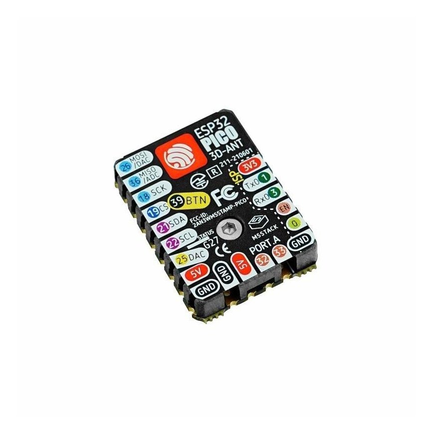 M5Stamp Pico - arendusmodul ESP32-PICO-D4 - 5 tk - M5Stack – 5