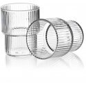 Lumarko Mondex ELLA STRIPES 4 stiklinių rinkinys, pagamintas iš borosilikatinio stiklo, po 320 ml, 8x7x9,7 cm Lumarko Mondex ELLA STRIPES 4 stiklinių rinkinys, pagamintas iš borosilikatinio stiklo, po 320 ml, 8x7x9,7 cm