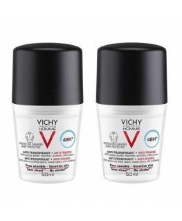 Vichy 48-hour duration antiperspirant roll-on set for men 'Homme 48h' (antiperspirant) 2 x 50 ml