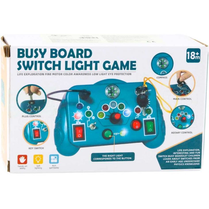 Lean Toys sensory toy-interactive mat, 13 activities, Blue – 3