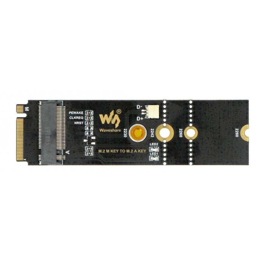 M.2 võtme M kuni A võtme adapter USB konverteerimisega - PCIe seadmetele - Waveshare 20315 – 3