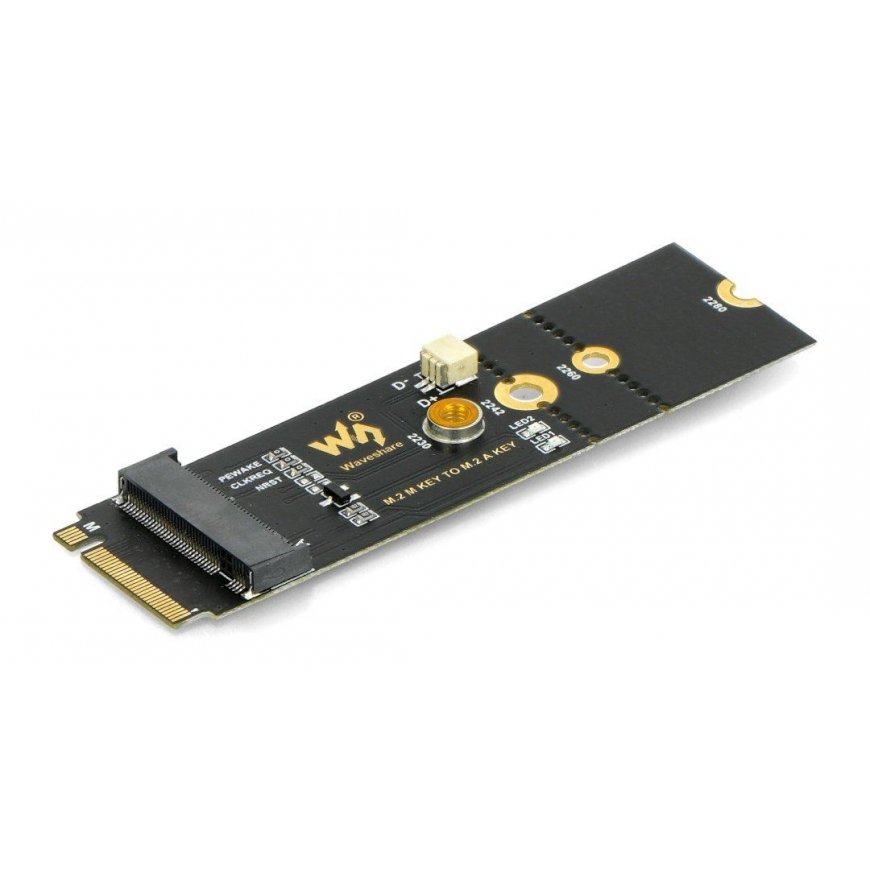 M.2 võtme M kuni A võtme adapter USB konverteerimisega - PCIe seadmetele - Waveshare 20315 – 5