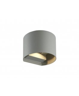 Seinale paigaldatav välistuli CILINDER, LED 2x3W, 4000K, IP54, reguleeritava valgusnurgaga, hall, LED line LITE