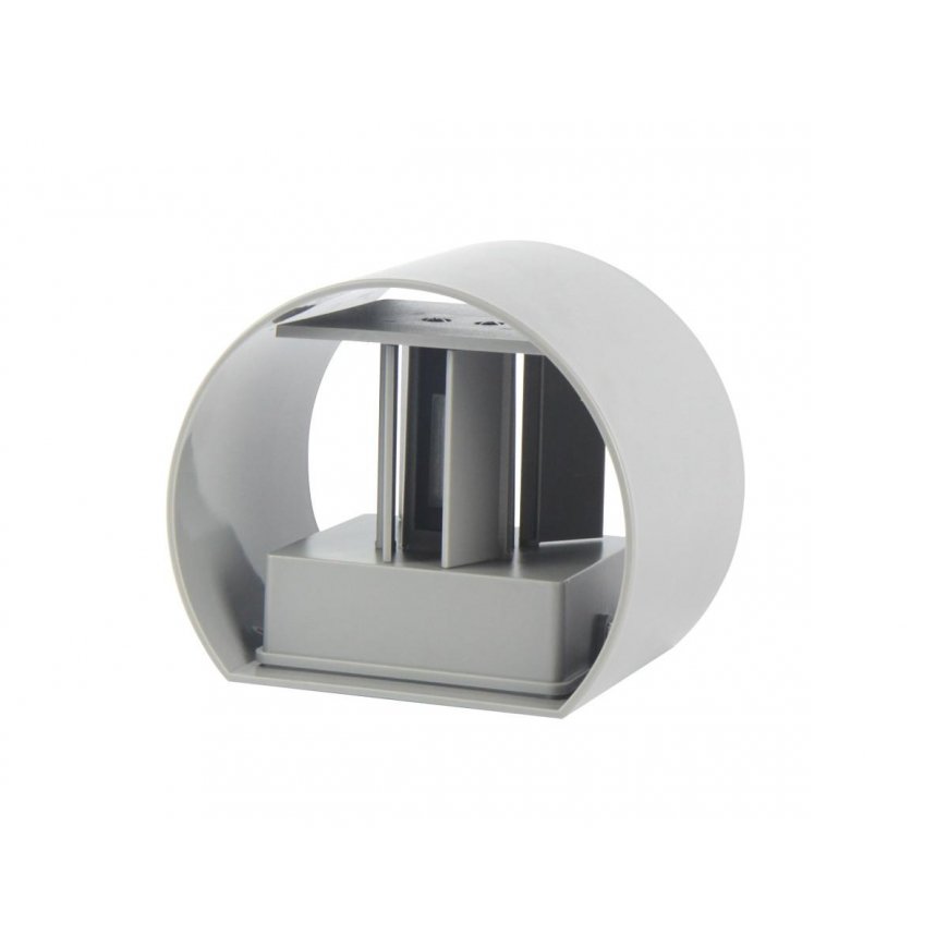 Wall outdoor lamp CILINDER, LED 2x3W, 4000K, IP54, adjustable beam angle, gray, LED line LITE – 4