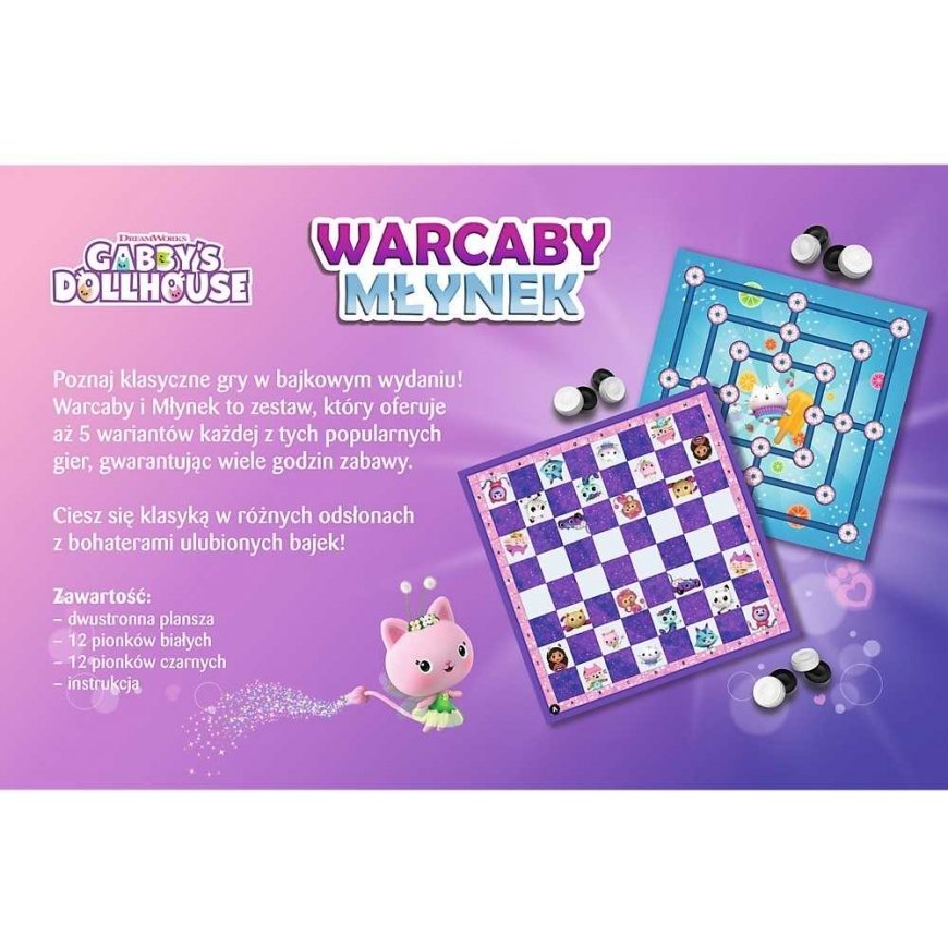 Trefl Šaškių ir Malūno žaidimas Gabi Gabby Lėlių Nameliui – 2
