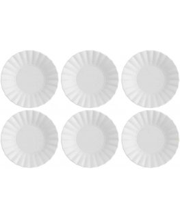 6 Ducale soup plate set - white, 22 cm