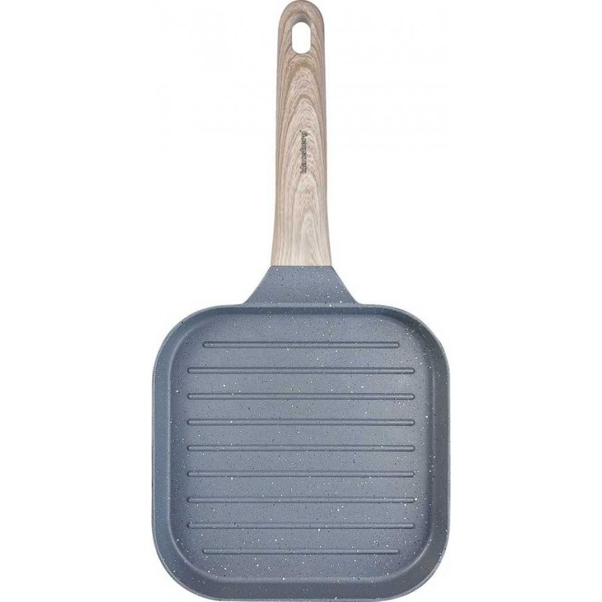 ГРИЛЬ 18 X 18CM МАРМОРНЫЙ KLAUSBERG KB-7811 СЕРЫЙ