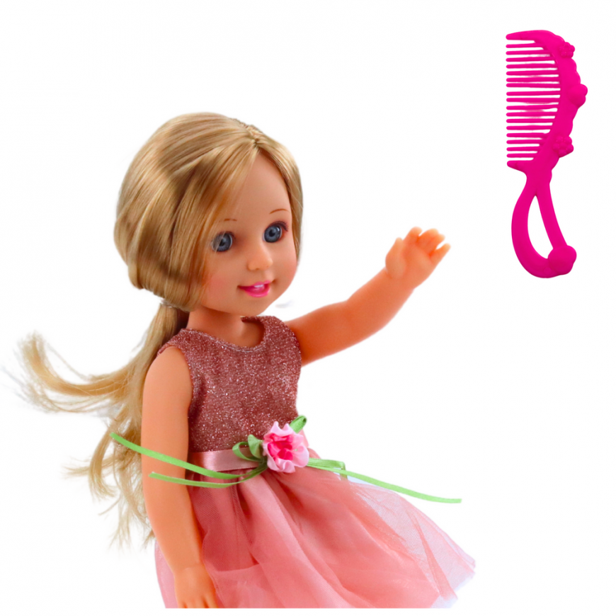 Lean Toys Nukk Lala roosas kleidis koos soenguga – 3