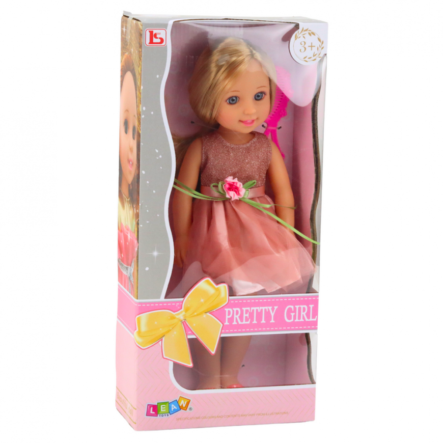 Lean Toys Nukk Lala roosas kleidis koos soenguga – 4