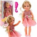 Lean Toys Nukk Lala roosas kleidis koos soenguga