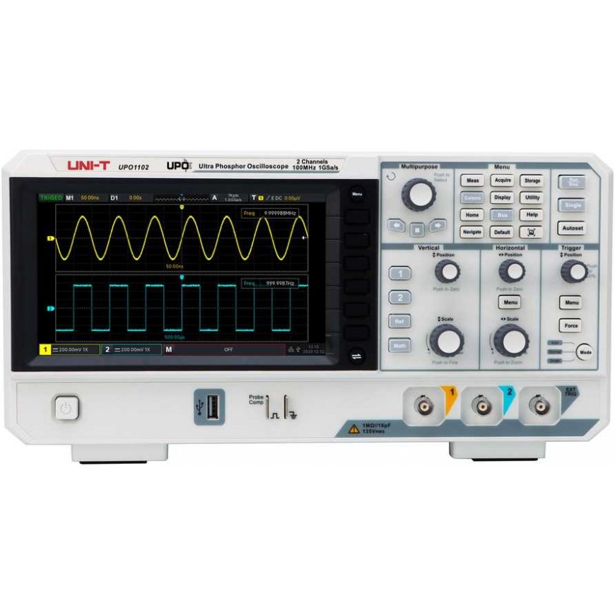 Uni-Trend Osciloskopas 2 kanāli, 100MHz, 1