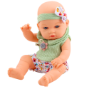 Lean Toys Roheline lilleline kleit peapaela ja lipsuga "Baby Doll" Lean Toys Roheline lilleline kleit peapaela ja lipsuga "Baby Doll"