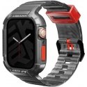 Кожаный браслет + чехол Saido 2в1 для Apple Watch 45/44мм серого цвета Кожаный браслет + чехол Saido 2в1 для Apple Watch 45/44мм серого цвета