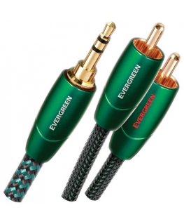 AudioQuest 1.5m Evergreen 3.5mm - 2xRCA audio kabelis 1,5 m Melns