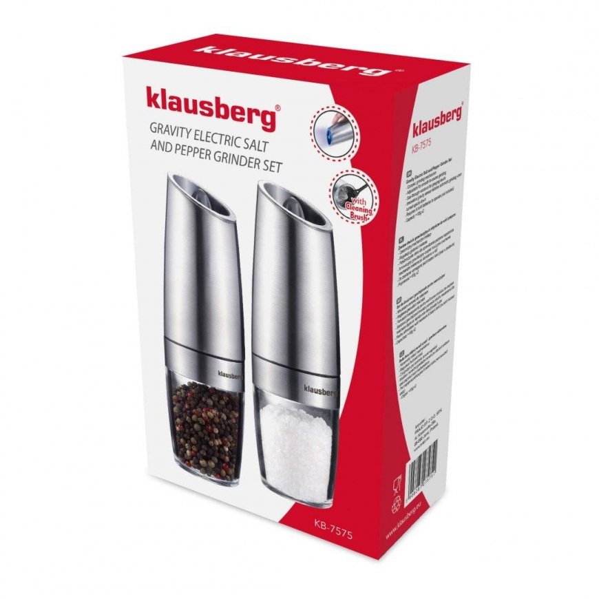 Klausberg Kaksi gravitaatiomaista suola- ja pippurimyllysetti, KB-7575 – 4