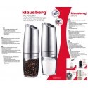 Klausberg Set of Two Gravity Salt and Pepper Mills, KB-7575 Klausberg Set of Two Gravity Salt and Pepper Mills, KB-7575