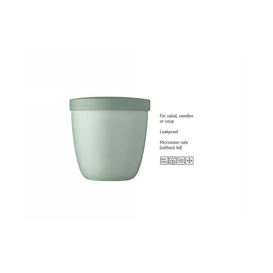 Rosti Mepal South Box - Mepal Snack Pot Ellipse Nordic Sage MP107653094700, 500 ml – 2