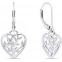 Brilio Silver Žavūs sidabriniai kabantys auskarai EA702W Brilio Silver Žavūs sidabriniai kabantys auskarai EA702W
