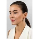 Brilio Silver Прекрасные серебряные висячие серьги EA702W Brilio Silver Прекрасные серебряные висячие серьги EA702W