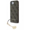 Guess 4G Charm kaitseümbris Apple iPhone 16e jaoks Tone on Tone pruun Guess 4G Charm kaitseümbris Apple iPhone 16e jaoks Tone on Tone pruun