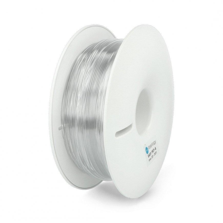 3D plastikas Fiberlogy Easy PET-G 1.75mm 0.85kg – Grynas skaidrus