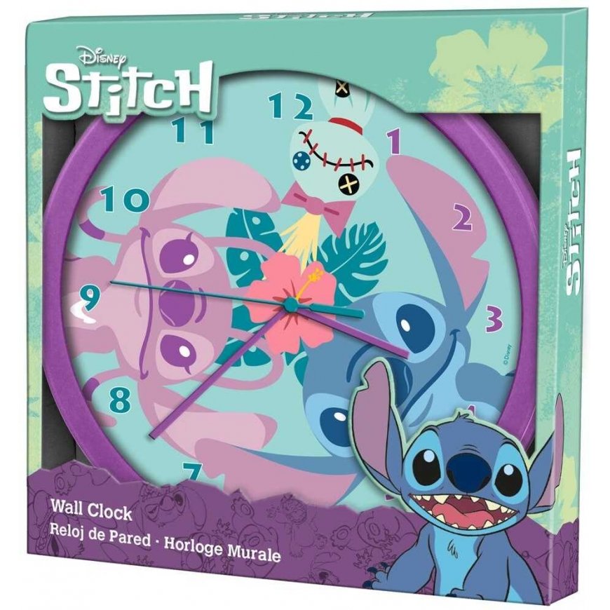 Kids Euroswan Spain *****Stitch clock thin LAS3098 92087 – 2