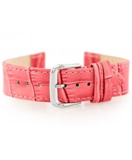 Pacific Pink W41 leather watch strap - pink - 22mm