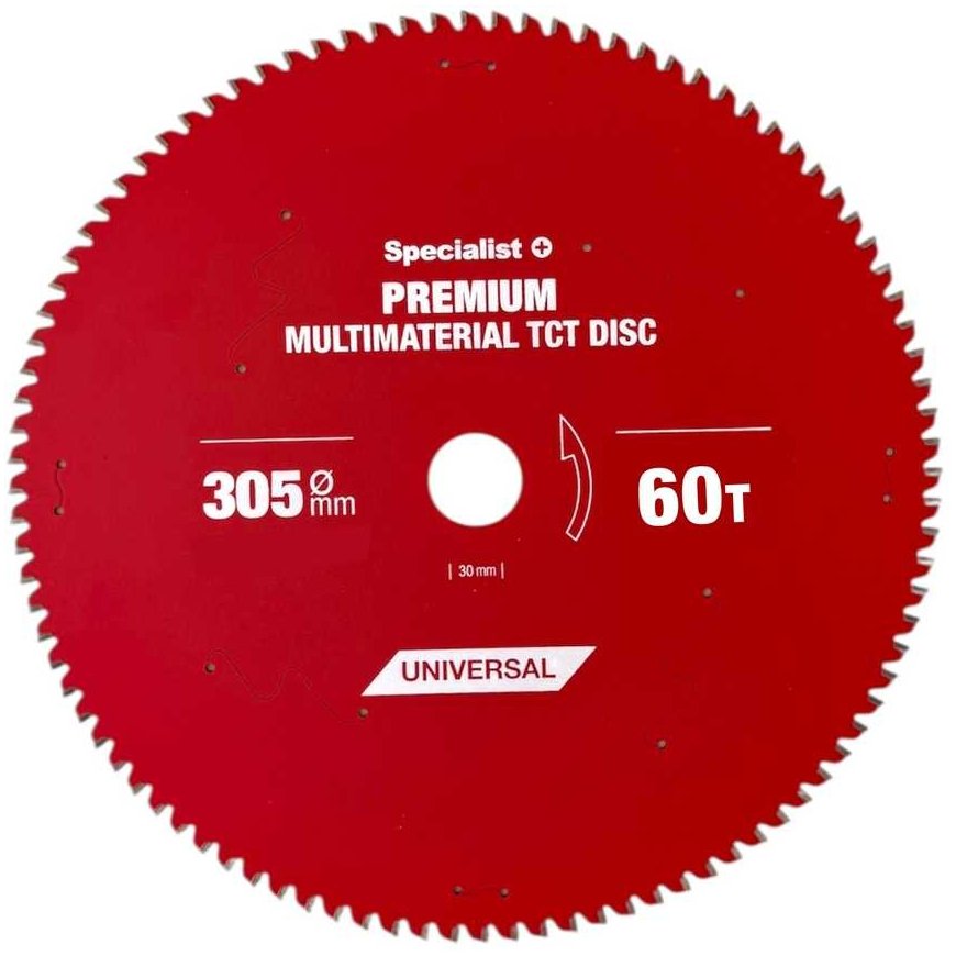 Cutting disc 305x60Tx30mm, Multimaterial PREMIUM, SPECIALIST+