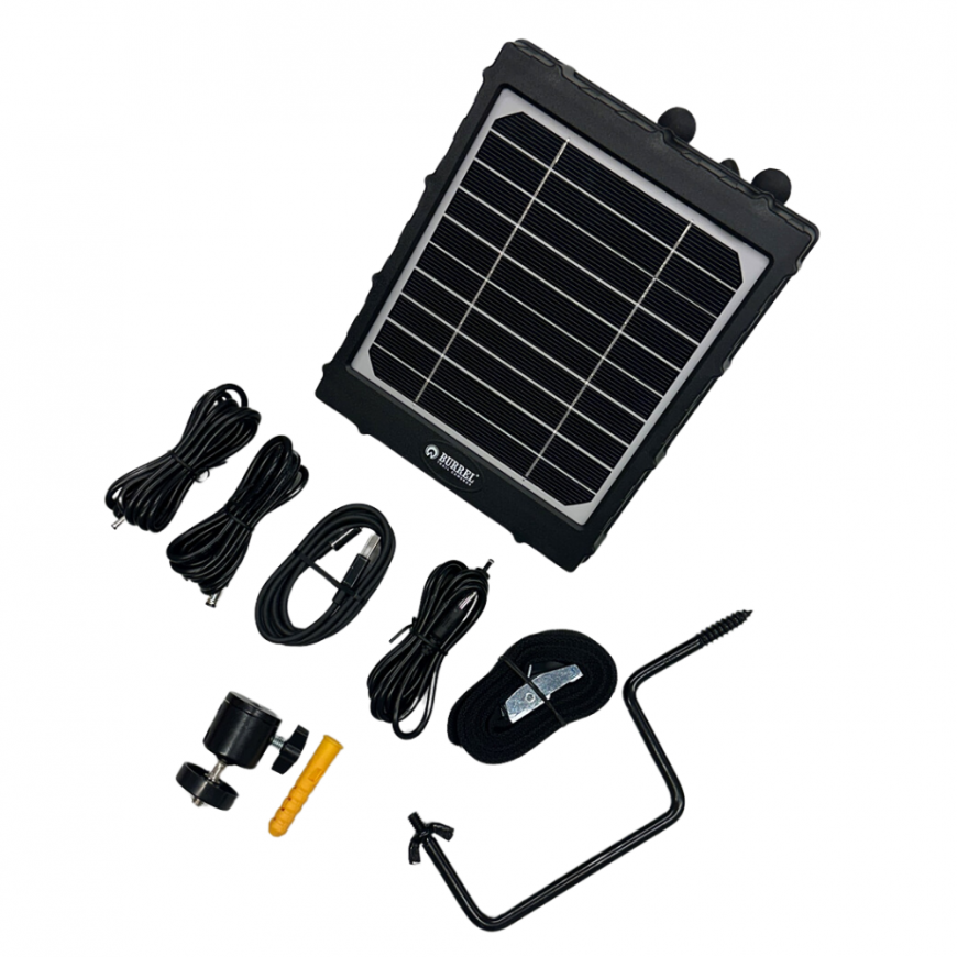 Burrel solar battery with integrated internal battery