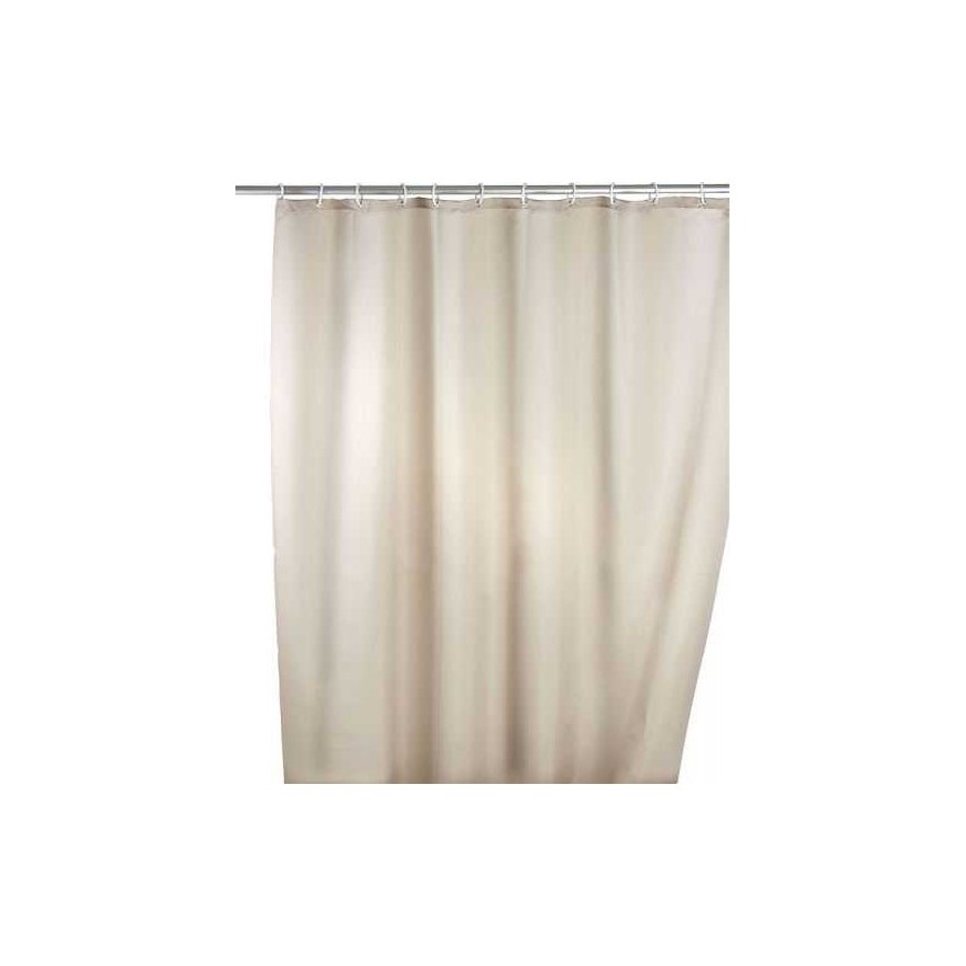 Mold-resistant curtain Wenko solid brownish-yellow, washable, 180 x 200 cm