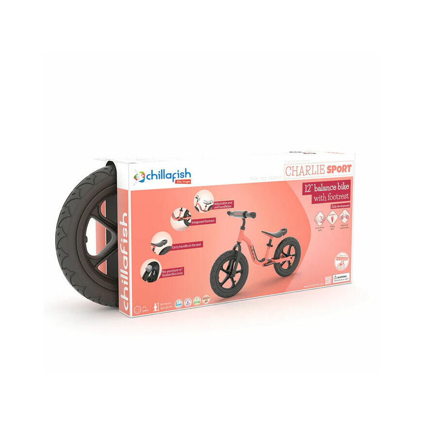 Uudis! „Chillafish Charlie Sport“ 12-tolline tasakaaluratas „flamingo“ vanuses 2 kuni 5 aastat CPCH06FLA – 3